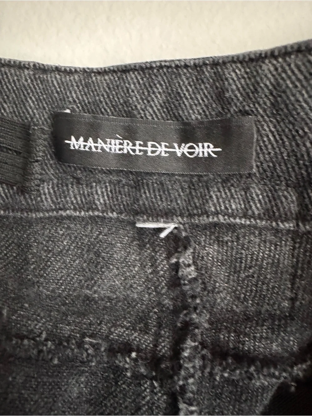 Manière De Voir Washed Black Cargo Utility Jogger Pants Streetwear Size M - Picture 13 of 16